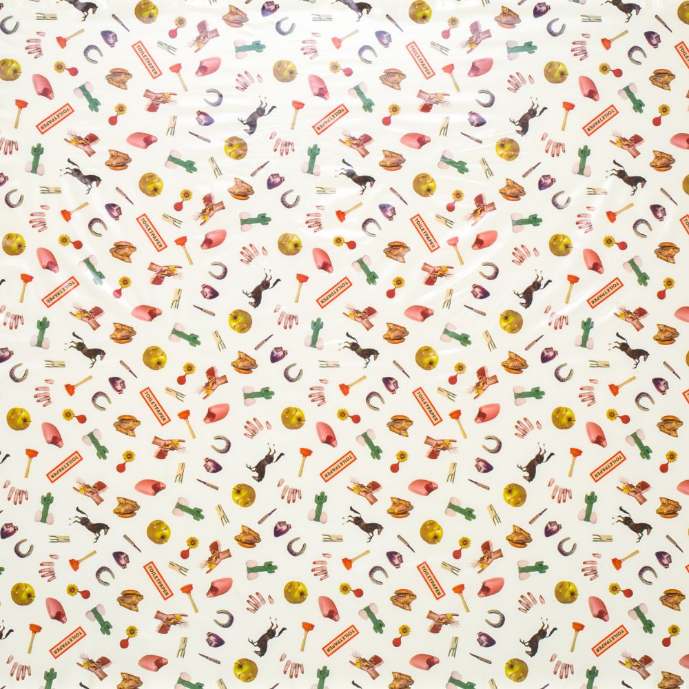 Tafelkleed TOILETPAPER MIX 140 x 240 cm, vinyl Seletti
