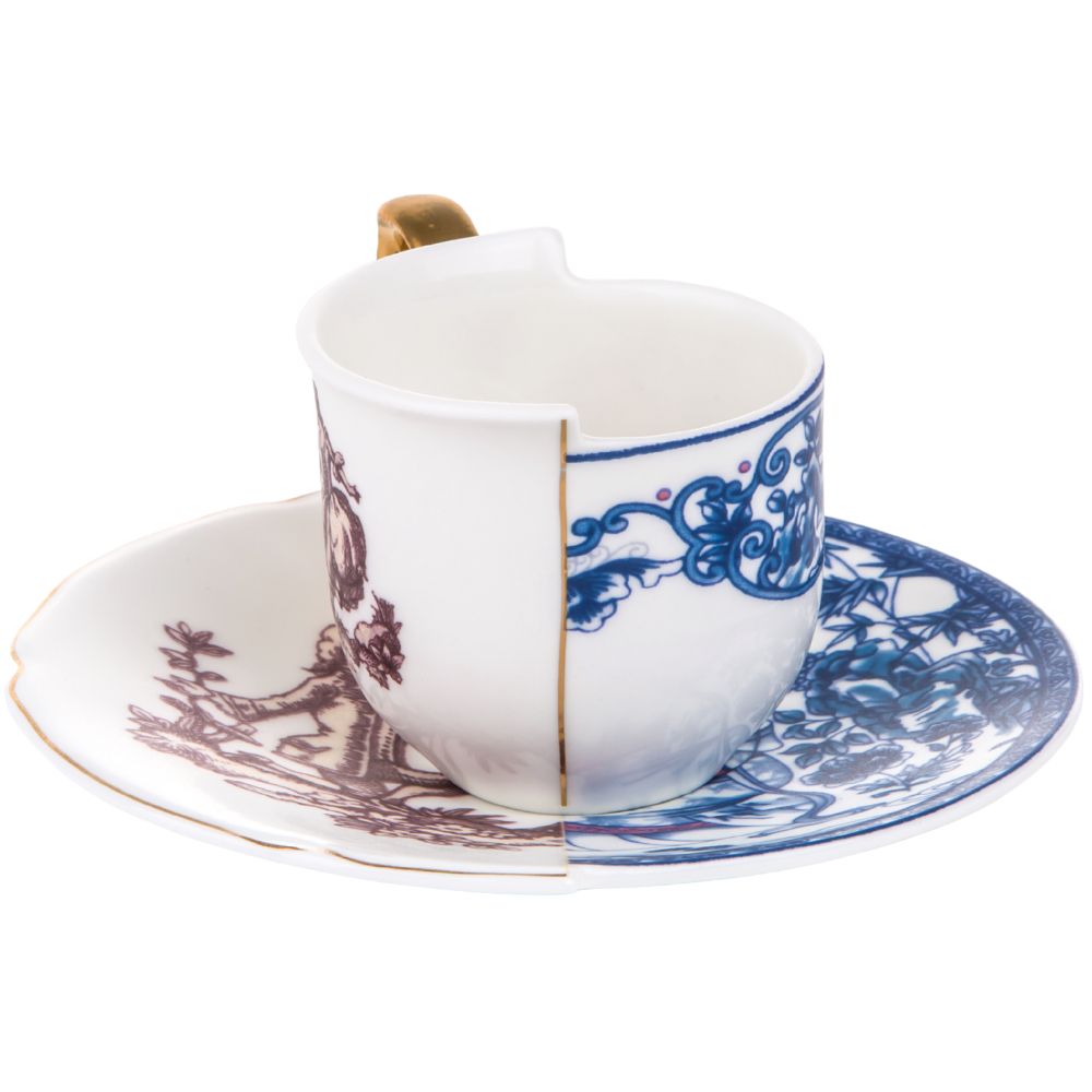 Koffiekopje met schotel HYBRID EUFEMIA, Seletti