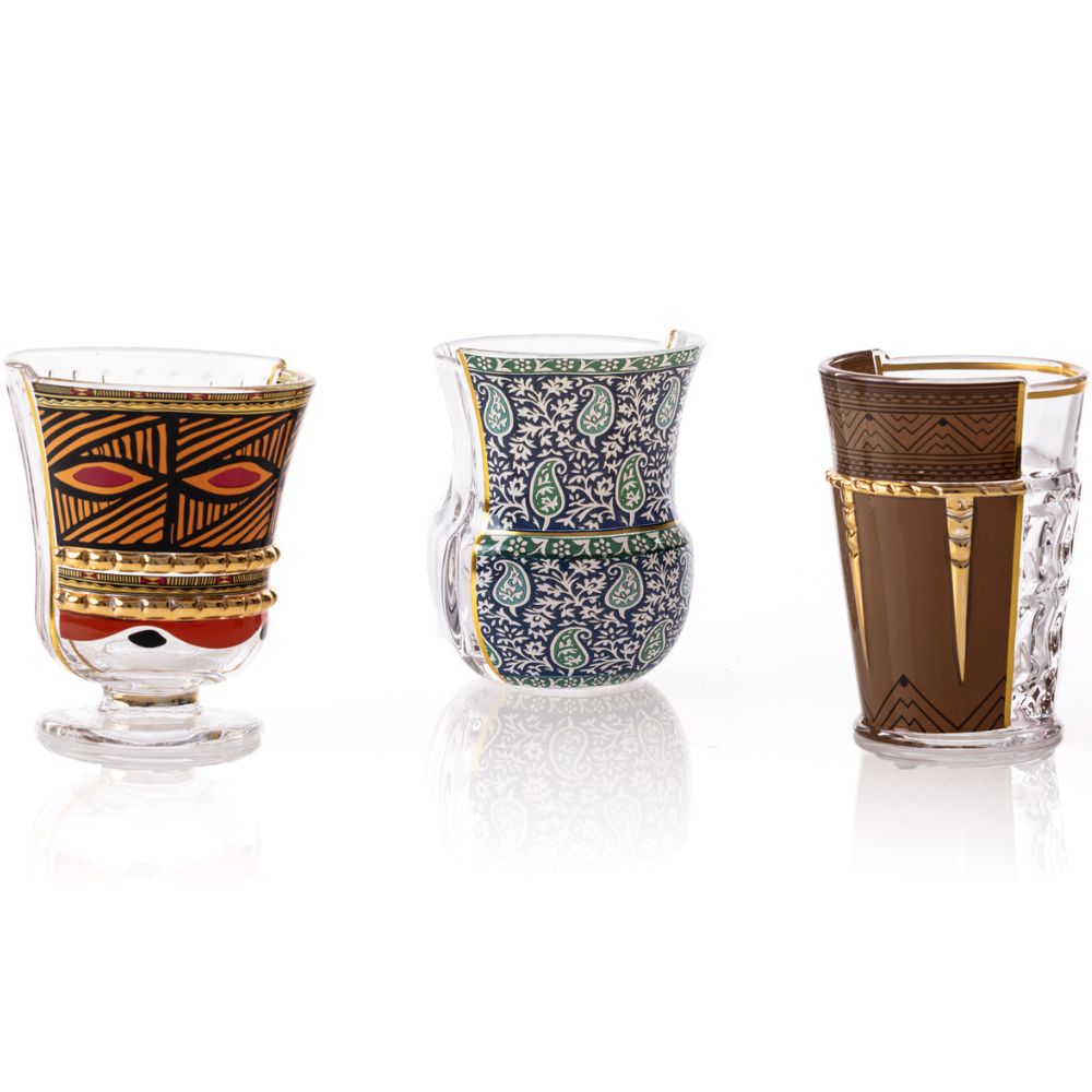 Waterglas (set) HYBRID RODINIA 3-delig, 220 ml, Seletti