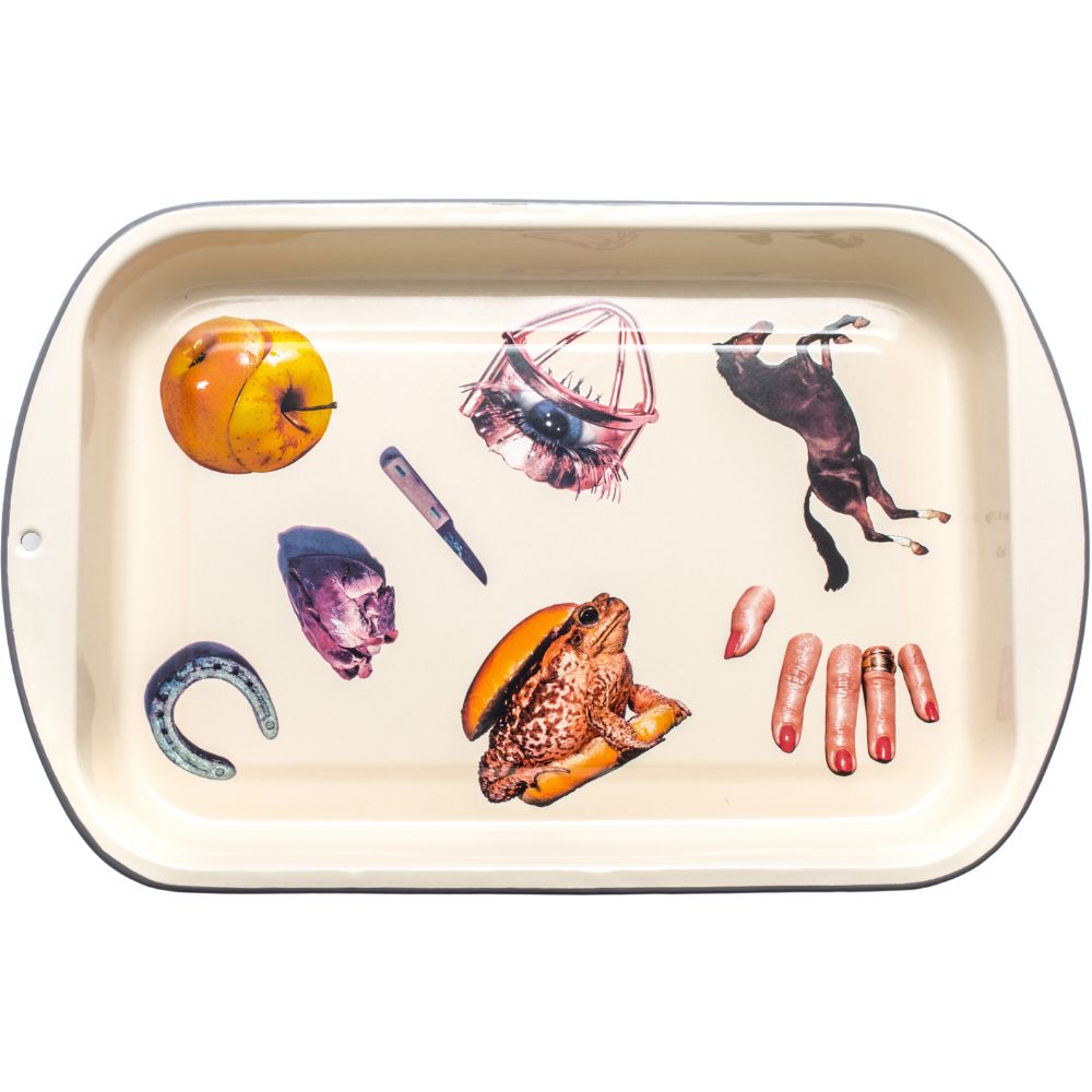 Ovenschaal TOILETPAPER 56 x 29 cm, beige, Seletti
