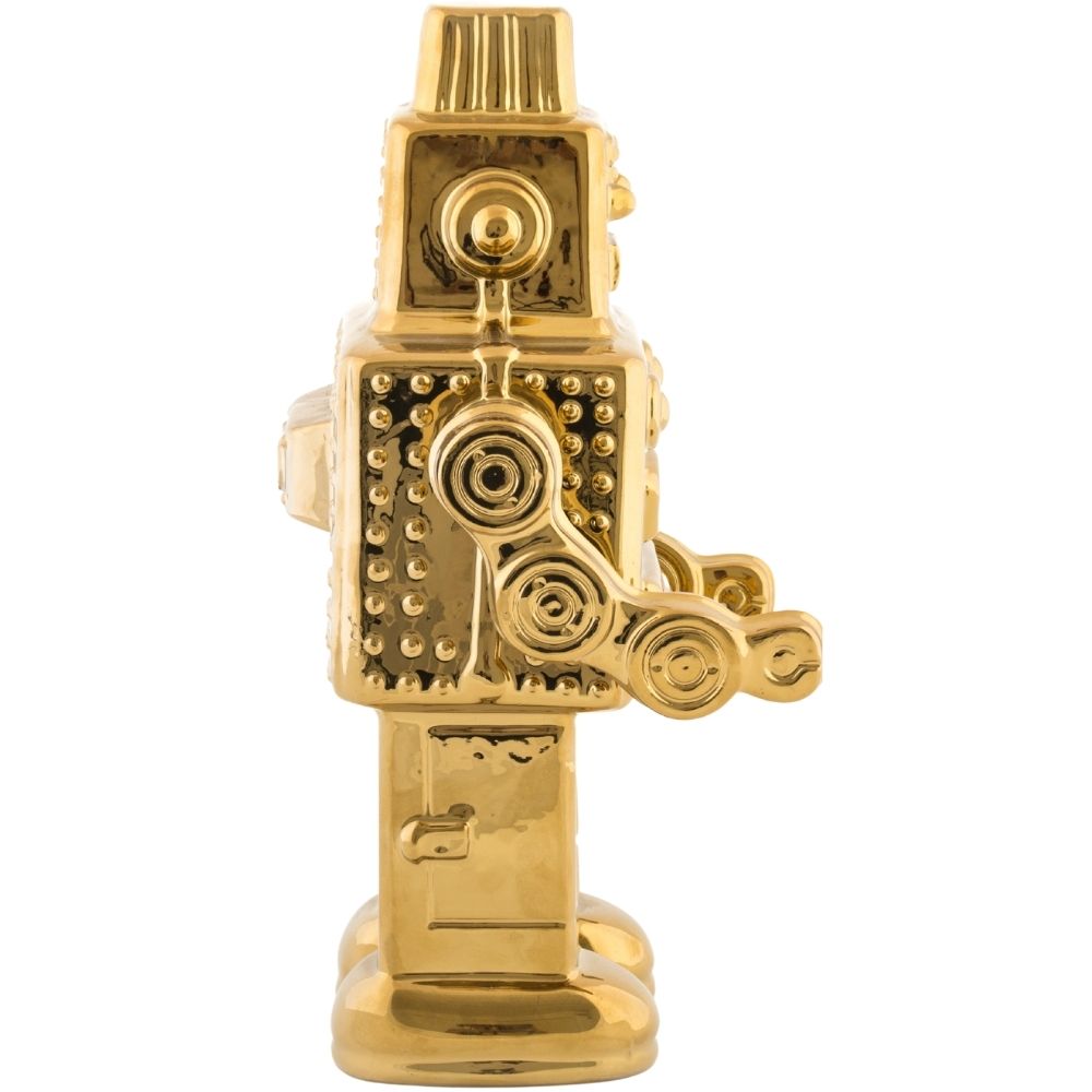 Huisdecoratie MEMORABILIA MY ROBOT 30 cm, goud, porselein Seletti