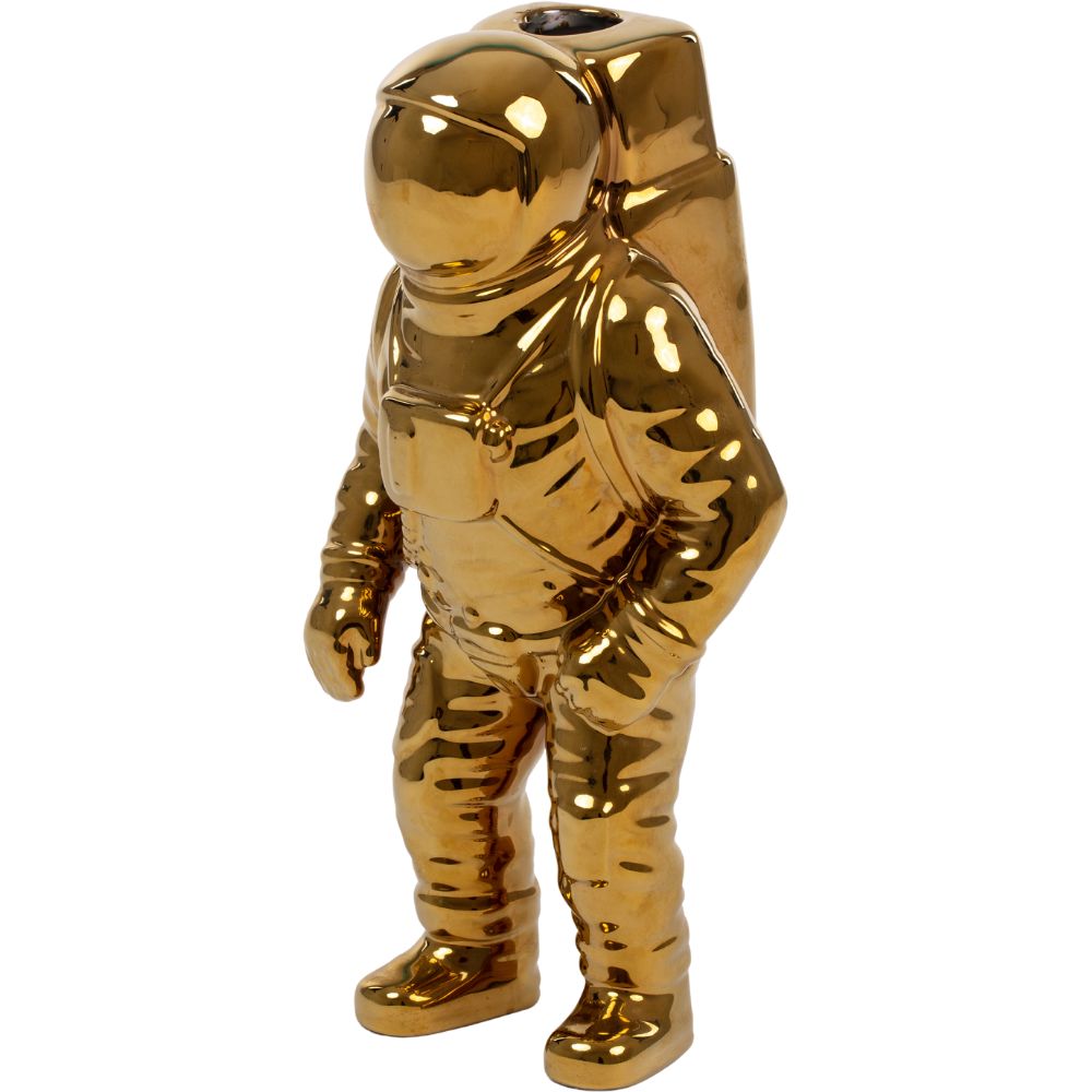 Vaas COSMIC DINER STARMAN 28 cm, goudkleurig, Seletti