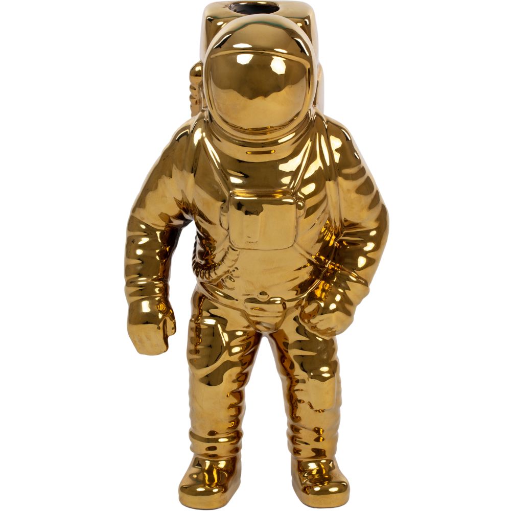 Vaas COSMIC DINER STARMAN 28 cm, goudkleurig, Seletti