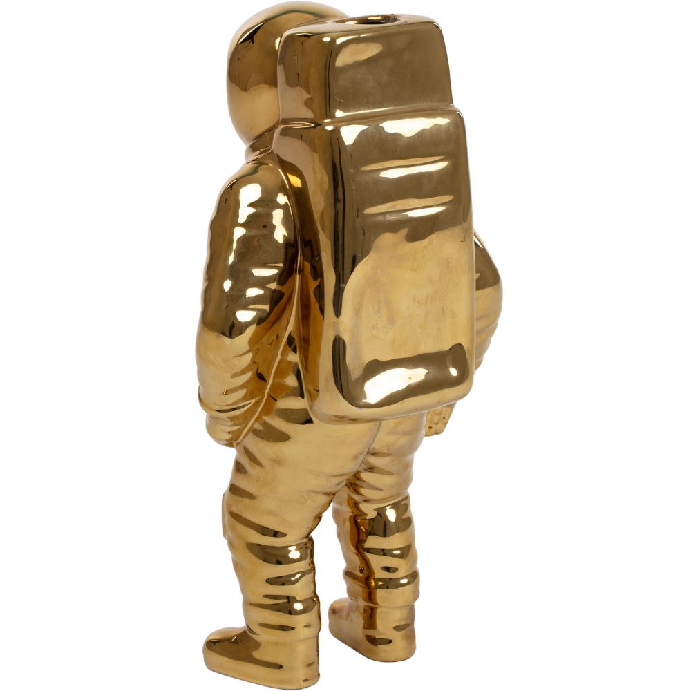 Vaas COSMIC DINER STARMAN 28 cm, goudkleurig, Seletti