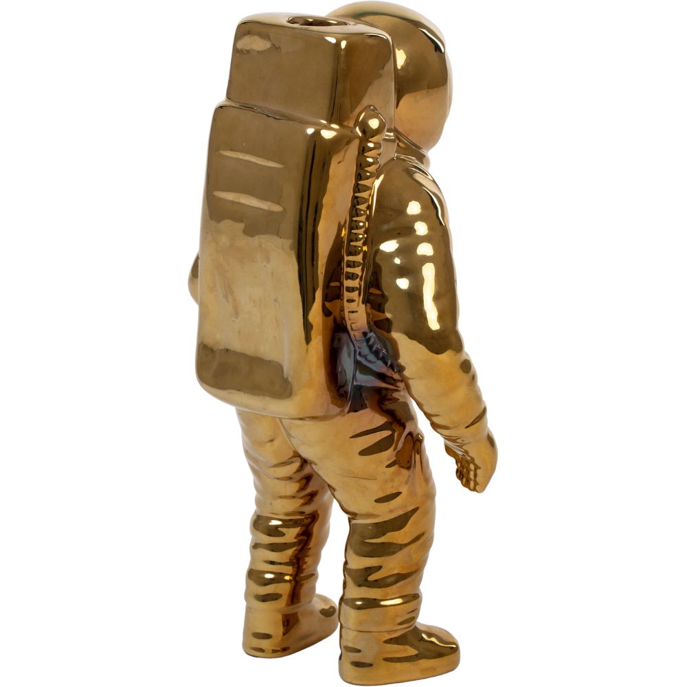 Vaas COSMIC DINER STARMAN 28 cm, goudkleurig, Seletti