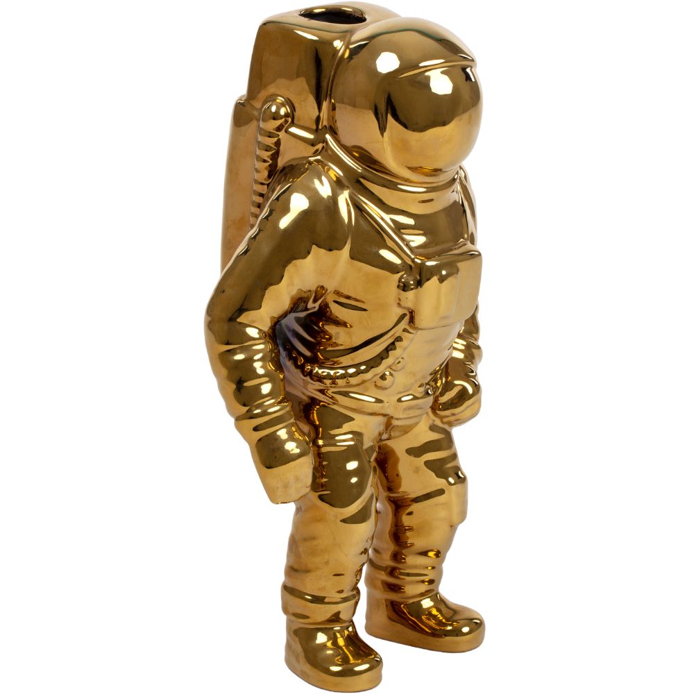 Vaas COSMIC DINER STARMAN 28 cm, goudkleurig, Seletti