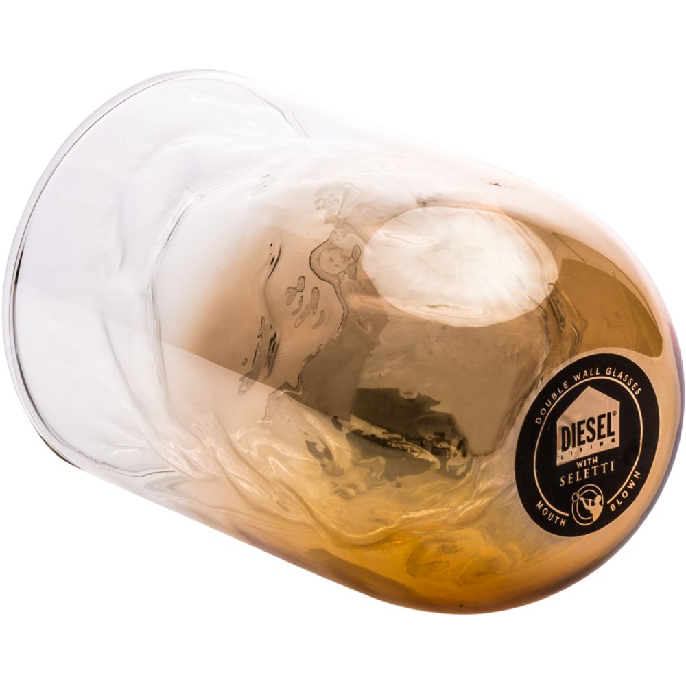 Waterglas COSMIC DINER METEORITE 12,5 cm, geel, Seletti