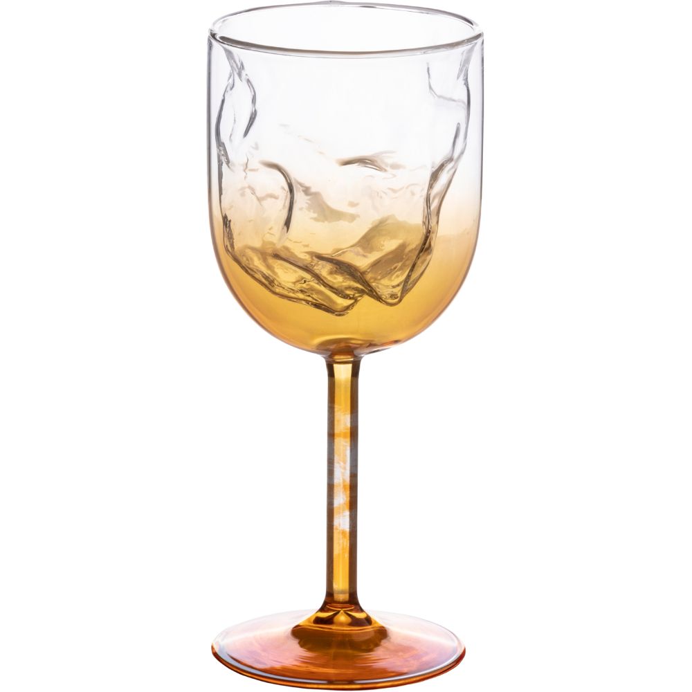Wijnglas COSMIC DINER METEORITE 20 cm, geel, Seletti