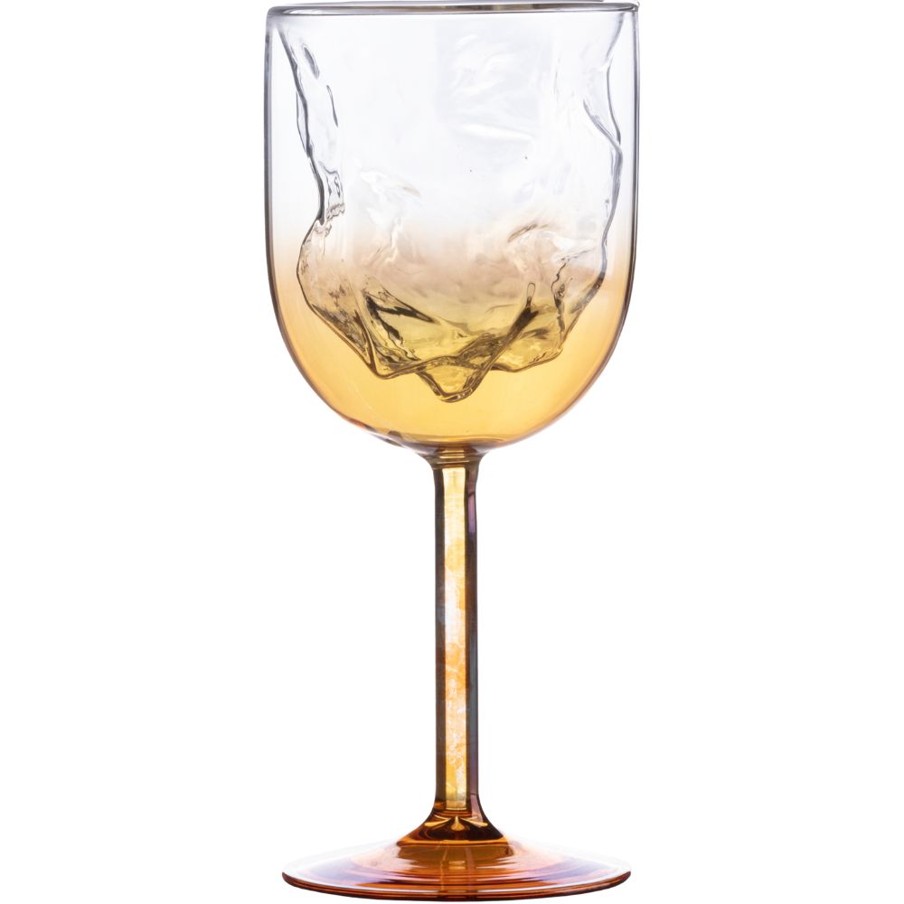 Wijnglas COSMIC DINER METEORITE 20 cm, geel, Seletti