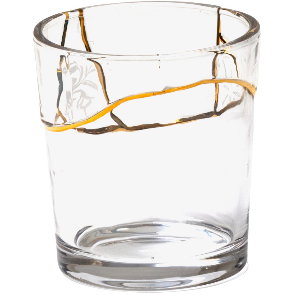 Drinkglas KINTSUGI 3, 9,5 cm, helder, Seletti
