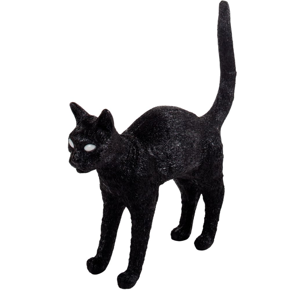 Tafellamp JOBBY THE CAT 52 cm, LED, zwart, Seletti