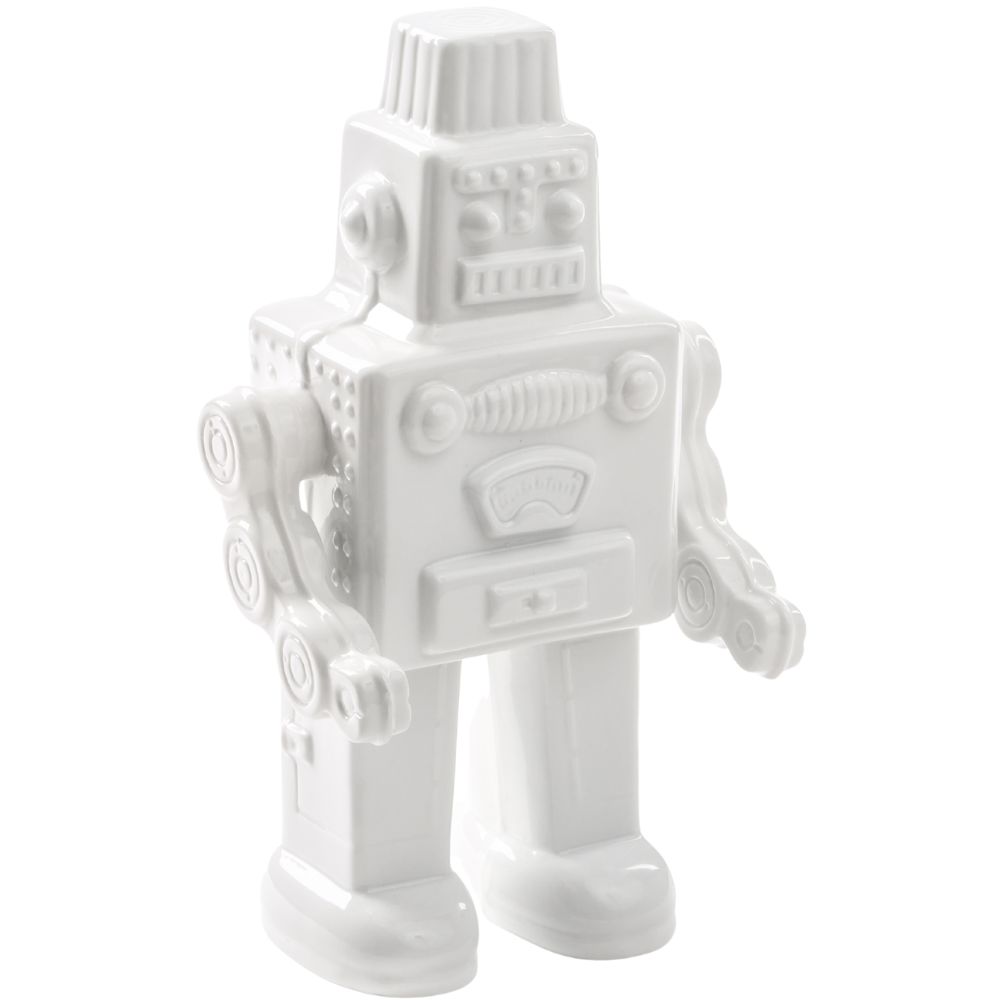 Decoratie MEMORABILIA MY ROBOT 30 cm, wit, porselein, Seletti