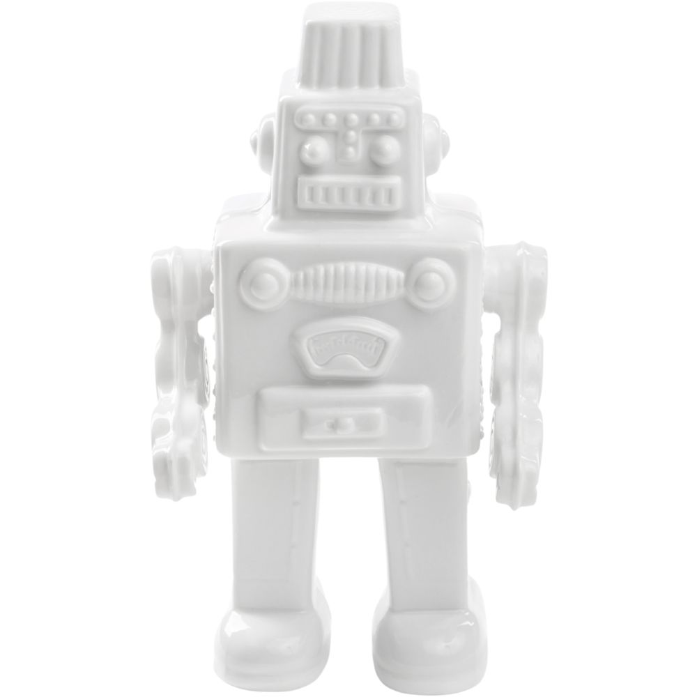 Decoratie MEMORABILIA MY ROBOT 30 cm, wit, porselein, Seletti