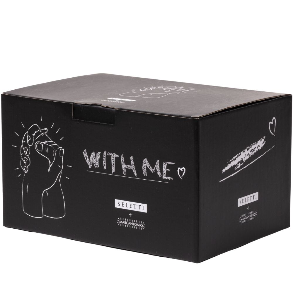 Tafellamp WITH ME 32 cm, wit, porselein, Seletti