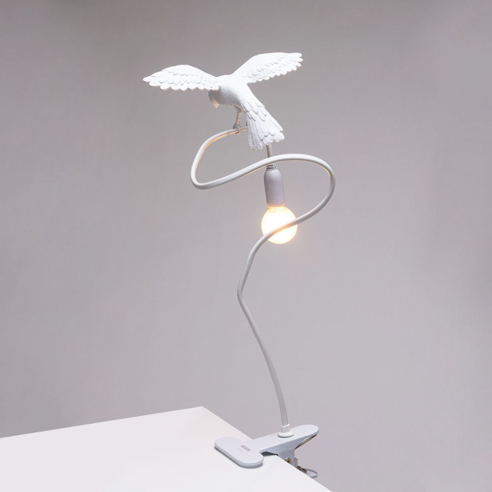 Bureaulamp SPARROW CRUISING 100 cm, wit, Seletti
