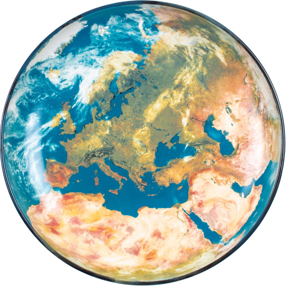 Serveerschaal COSMIC DINER EARTH EUROPE 32cm, Seletti