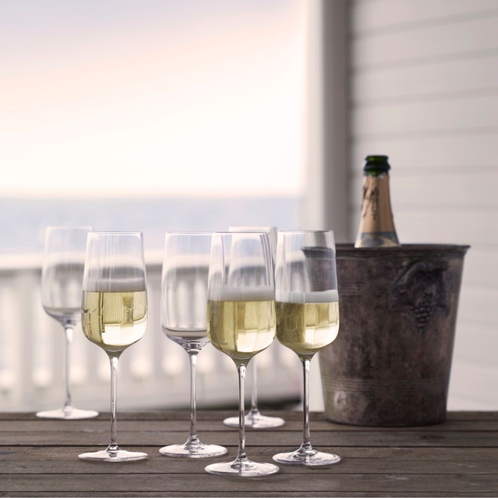 Champagneglas BOUQUET, set van 6 stuks, 290 ml, helder, Holmegaard
