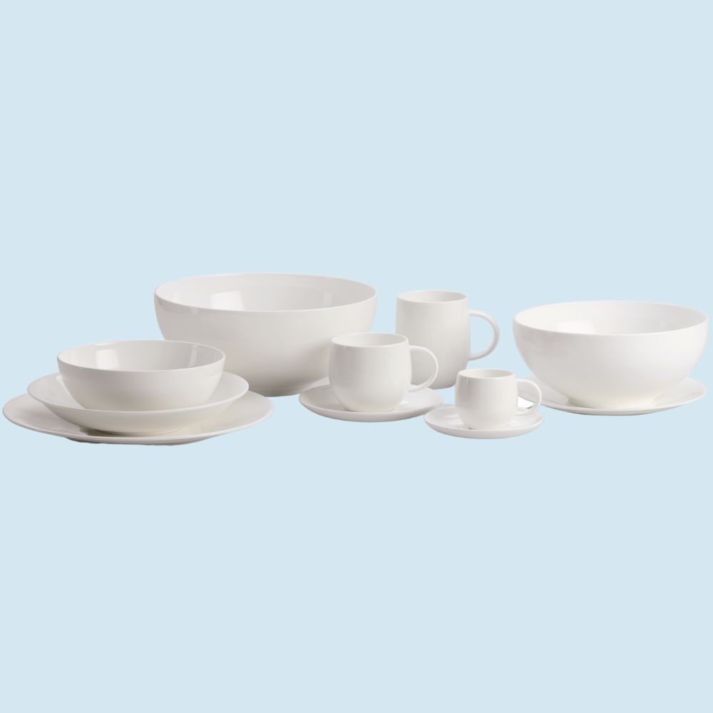 Slaschaal ALL-TIME 1,63 l, 20 cm, wit, Alessi