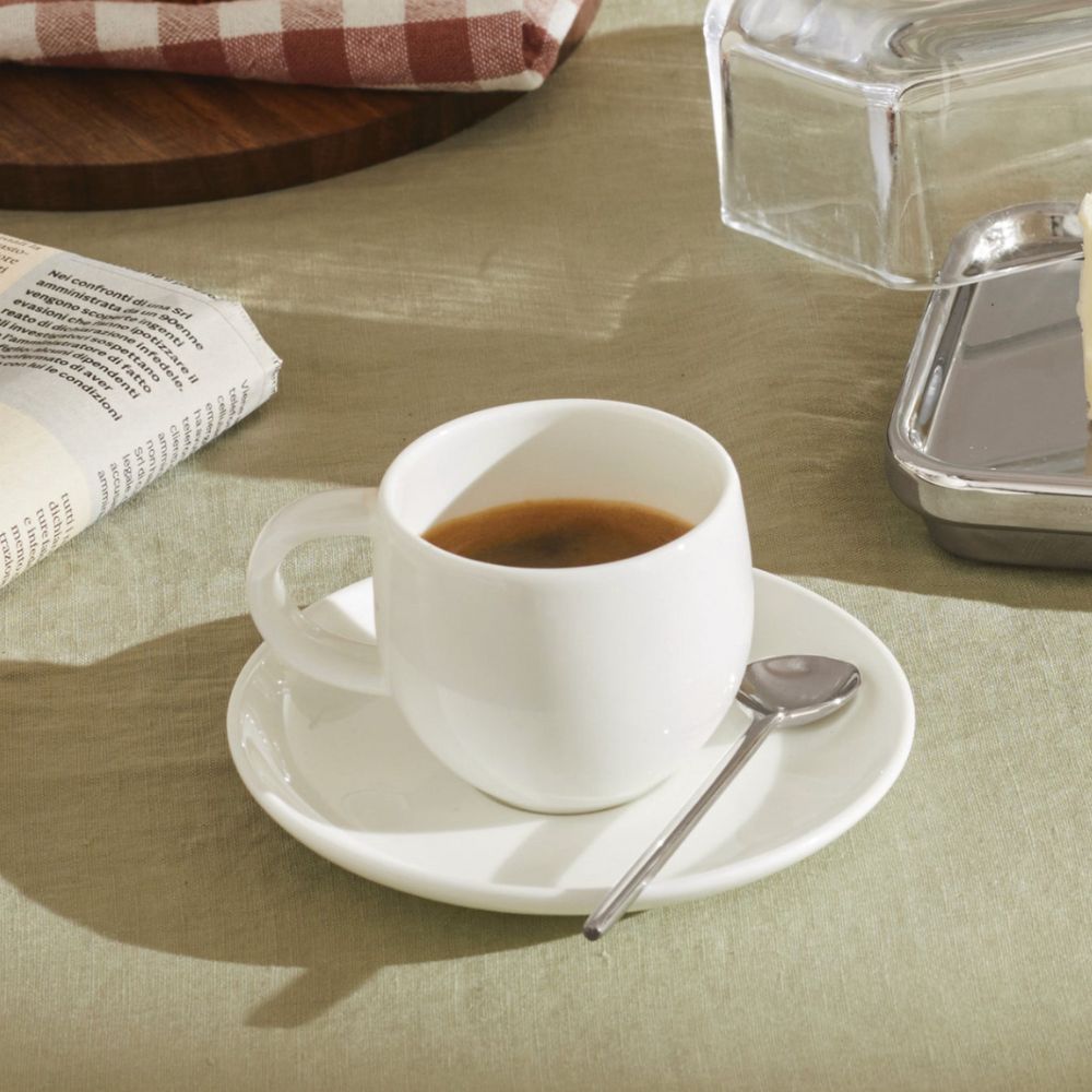 Schoteltje voor ALL-TIME mocha koffiekopje 12 cm, porselein, Alessi