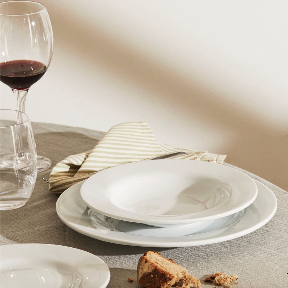 Diep bord PLATEBOWLCUP 22 cm, wit, Alessi