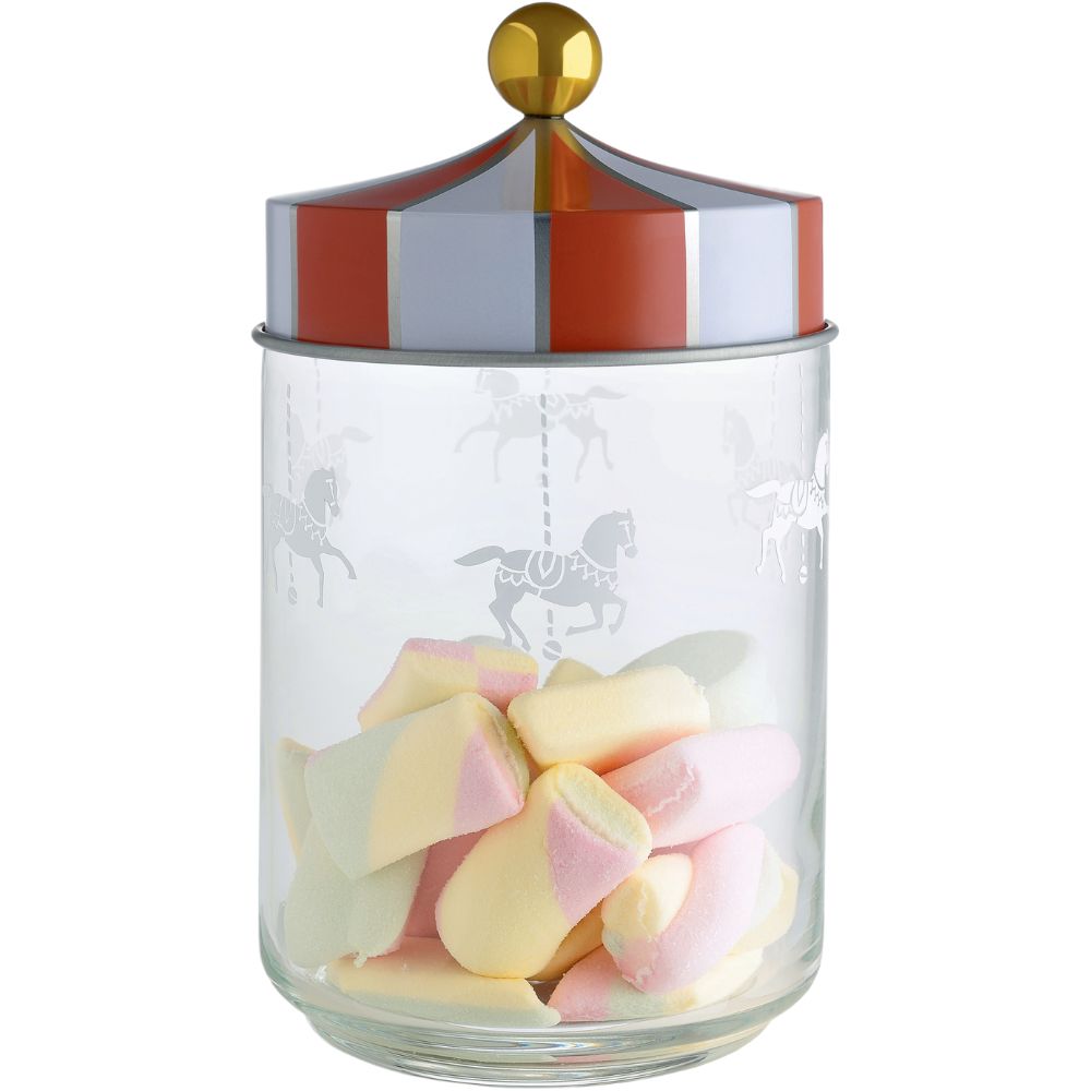 Keukenvoorraadpot CIRCUS 1 l, helder, Alessi