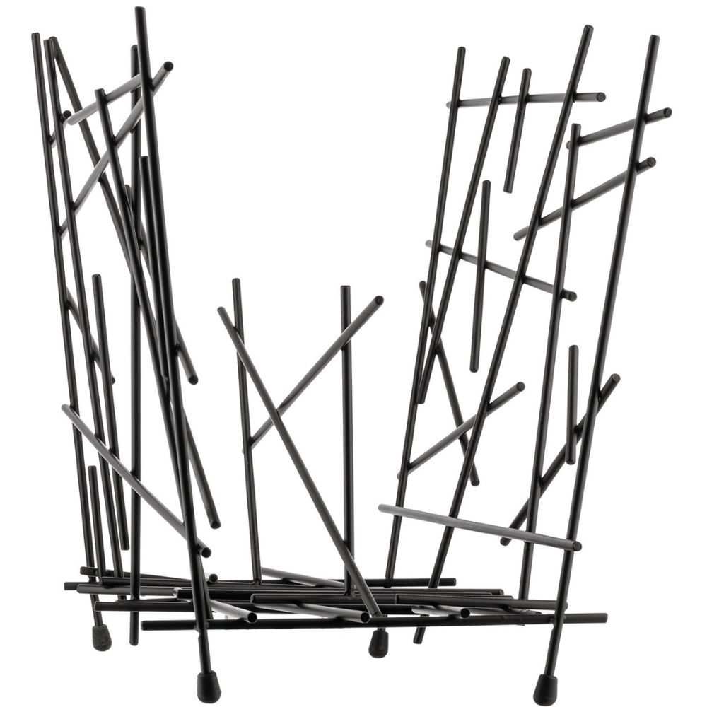 Tijdschriftenrek BLOW UP, 45 cm, zwart, Alessi
