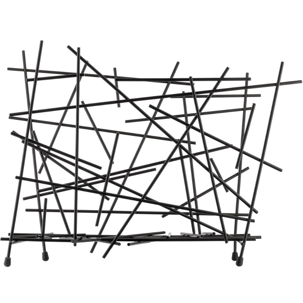 Tijdschriftenrek BLOW UP, 45 cm, zwart, Alessi