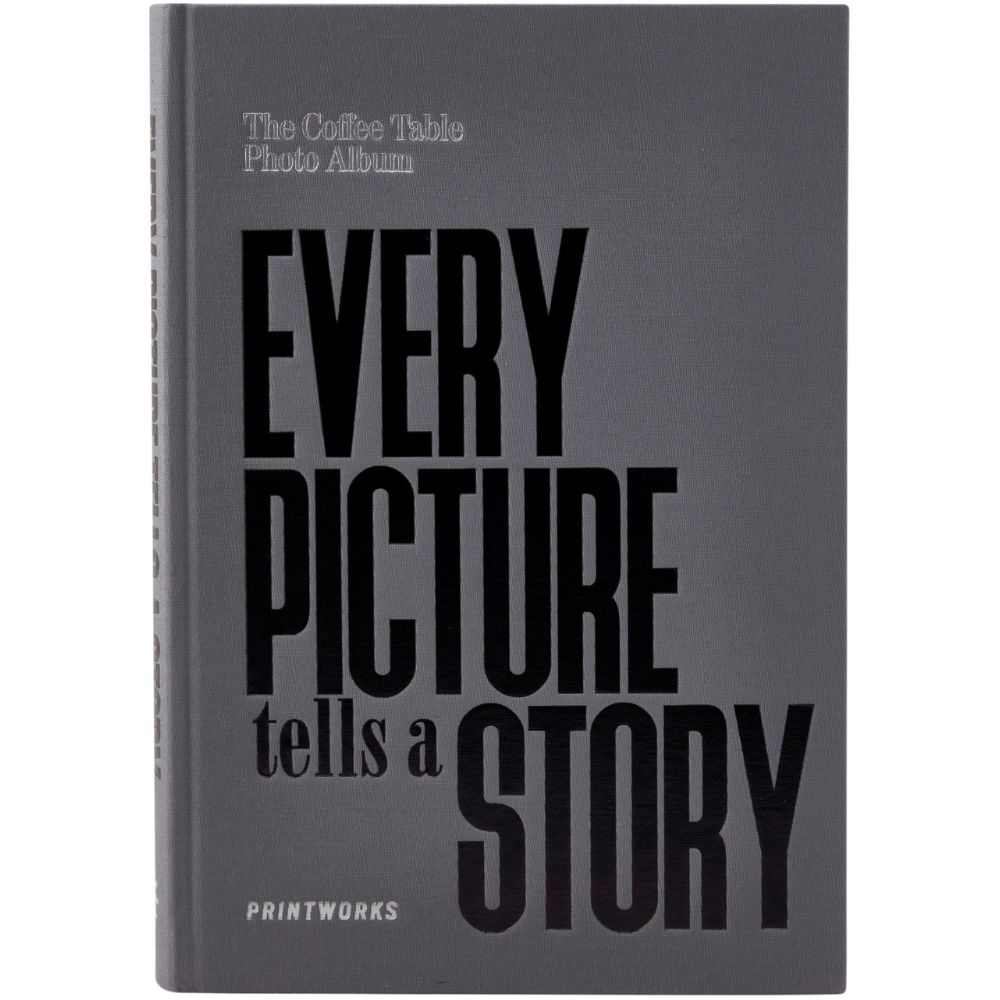 Fotoalbum EVERY PICTURE TELLS A STORY, grijs, Printworks
