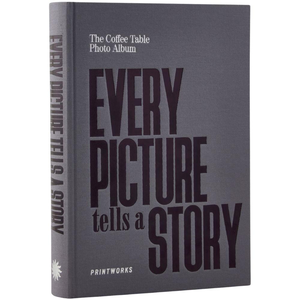 Fotoalbum EVERY PICTURE TELLS A STORY, grijs, Printworks