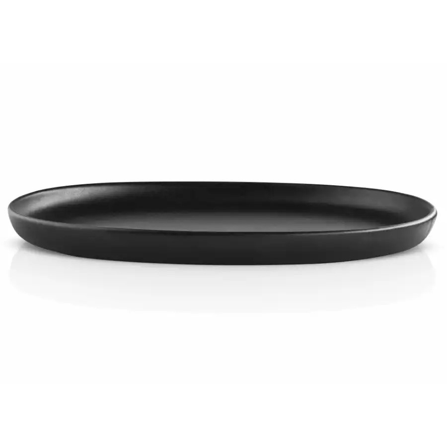 Dineerbord NORDIC KITCHEN 26 cm, ovaal, zwart, keramiek, Eva Solo