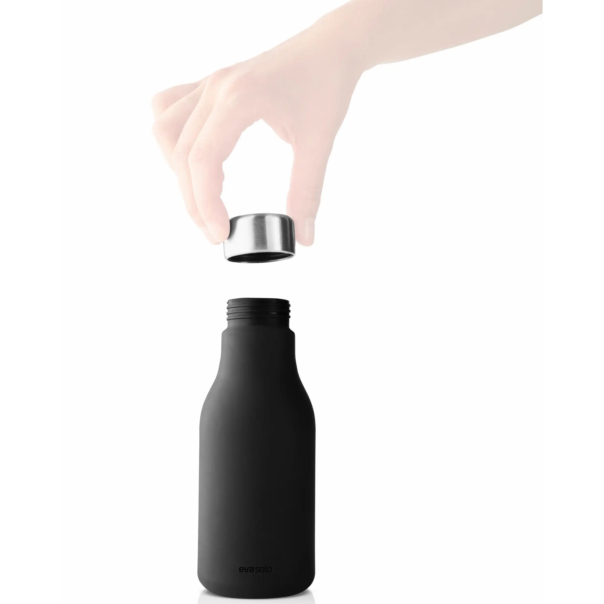 Dispenser voor vloeibare zeep 200 ml, zwart, siliconen, Eva Solo