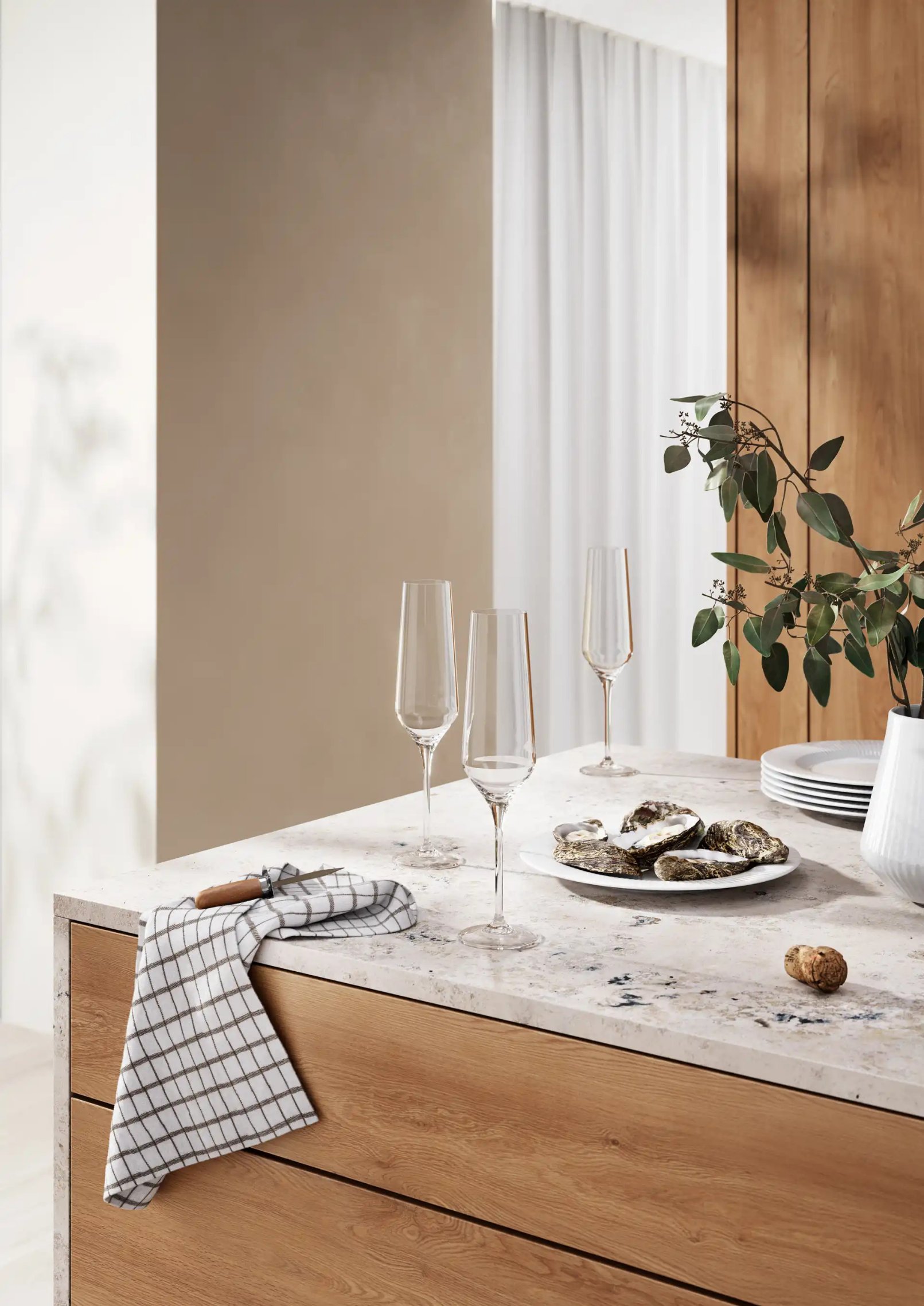 Champagneglas LEGIO NOVA, set van 6 stuks, 260 ml, Eva Solo