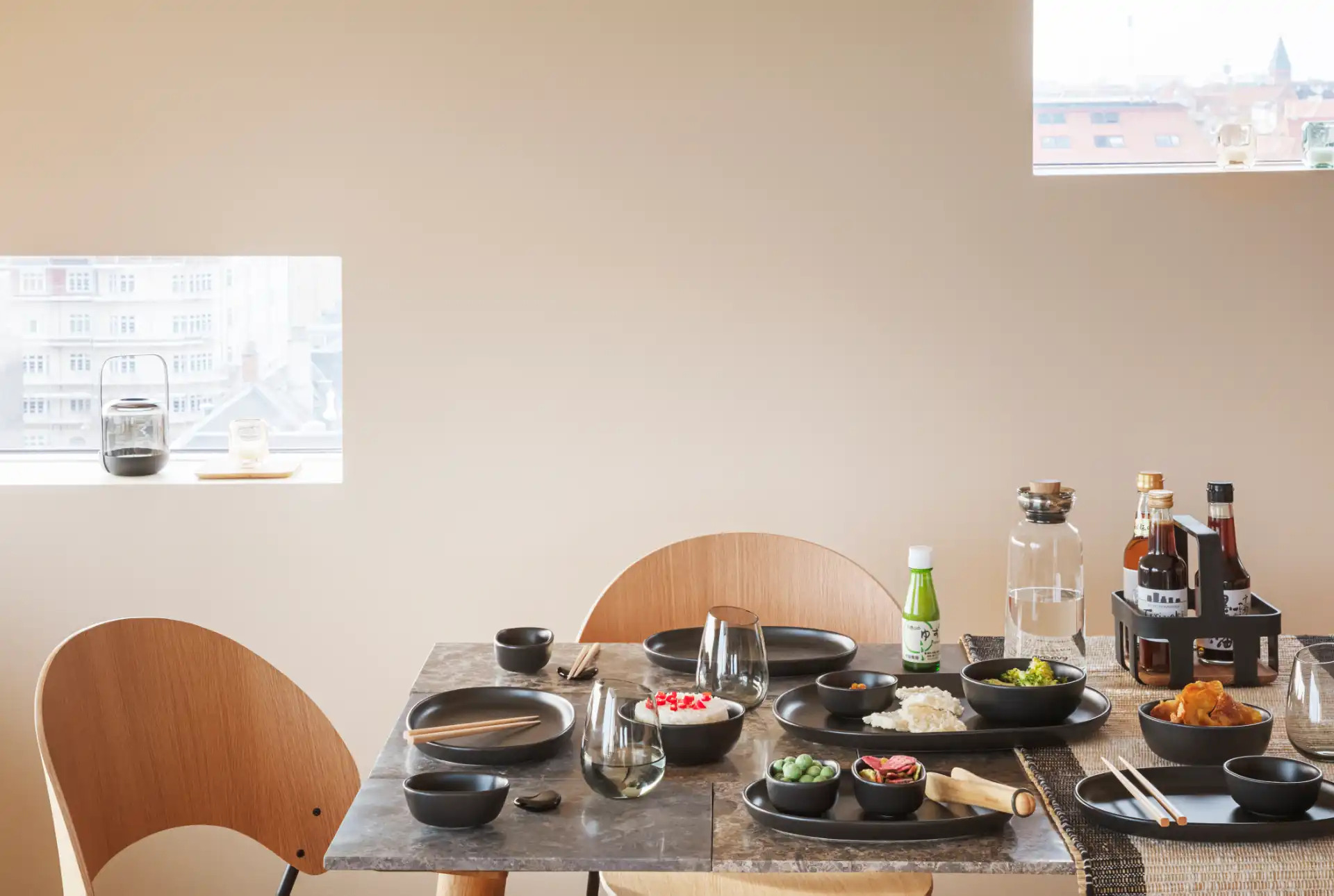 Serveerbord NORDIC KITCHEN 36 cm, zwart, keramiek, Eva Solo
