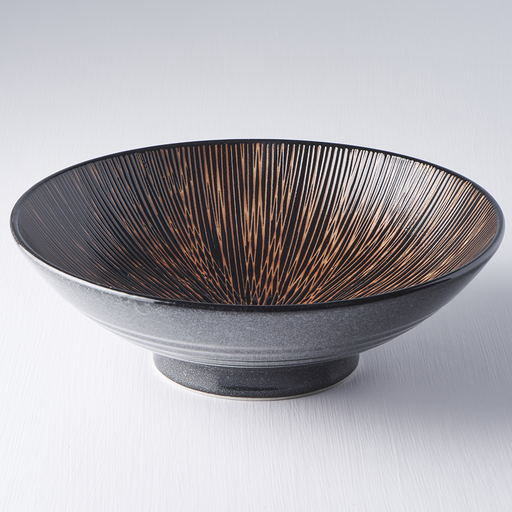 Opdienchaal BRONZE CONVERGING 24 cm, 900 ml, keramiek, MIJ