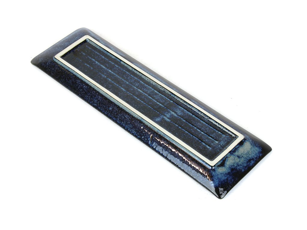 Sushibord LINES 33 x 10 cm, donkerblauw, MIJ