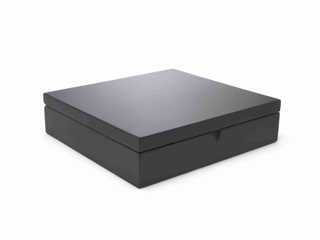 Theedoos, 12 vakken, zwart, Bredemeijer