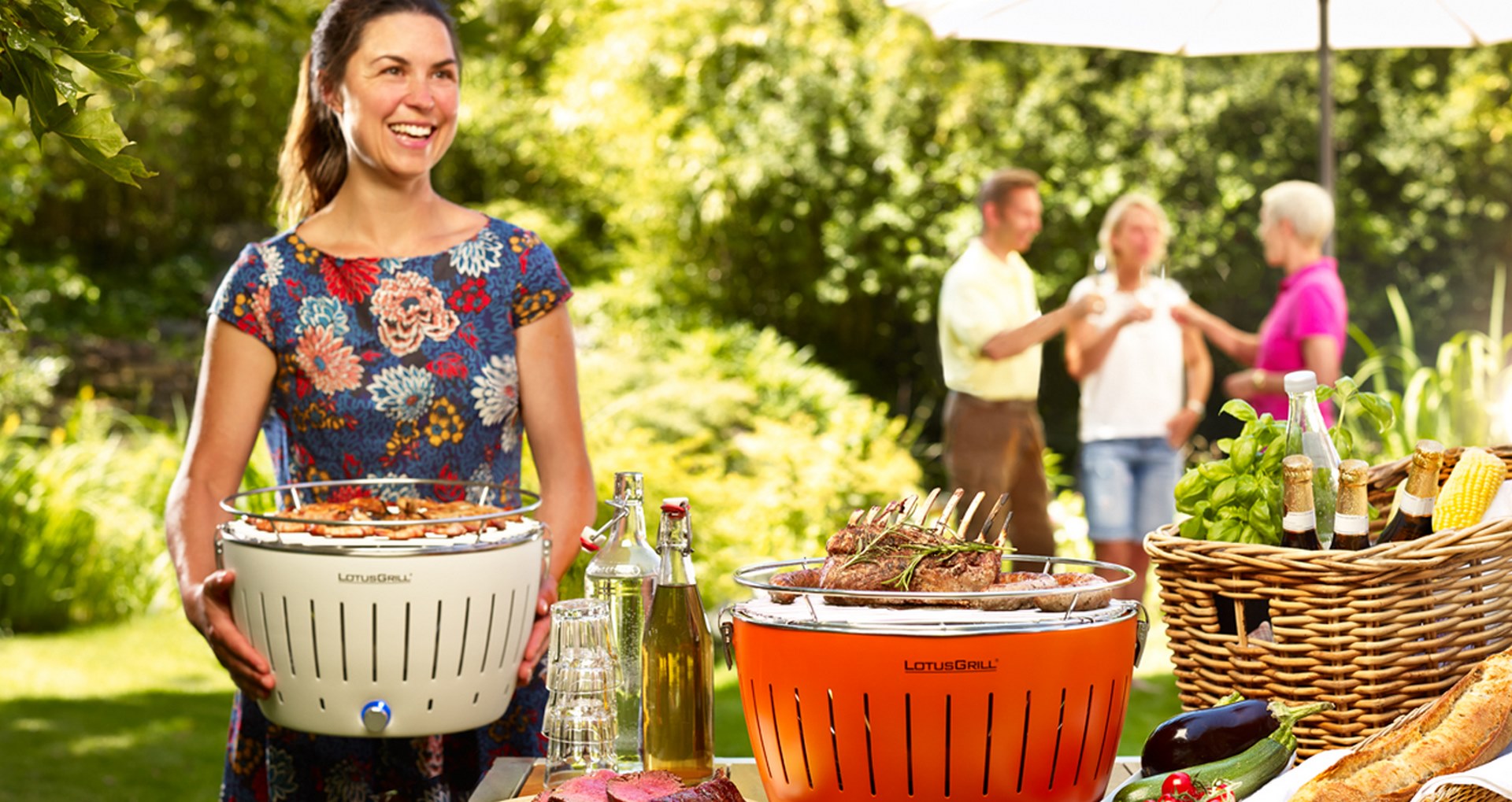 Tafelbarbecue, roestvrij staal, LotusGrill