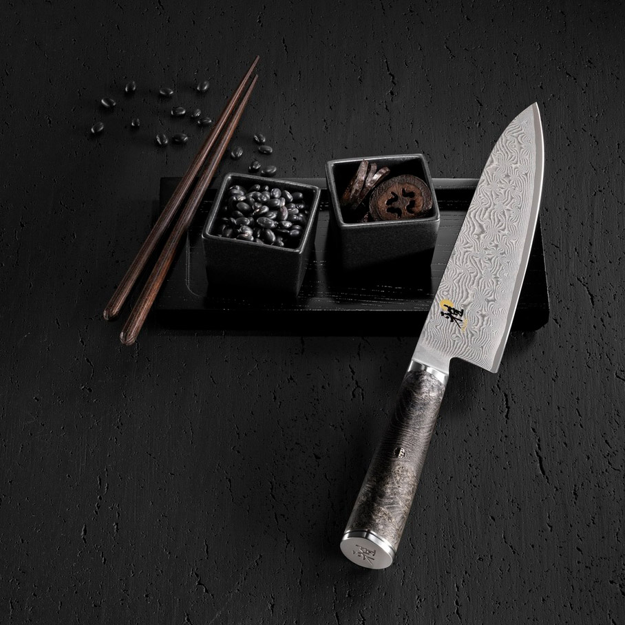 Japans Santoku mes 5000MCD 67 18 cm, esdoornhout, Miyabi