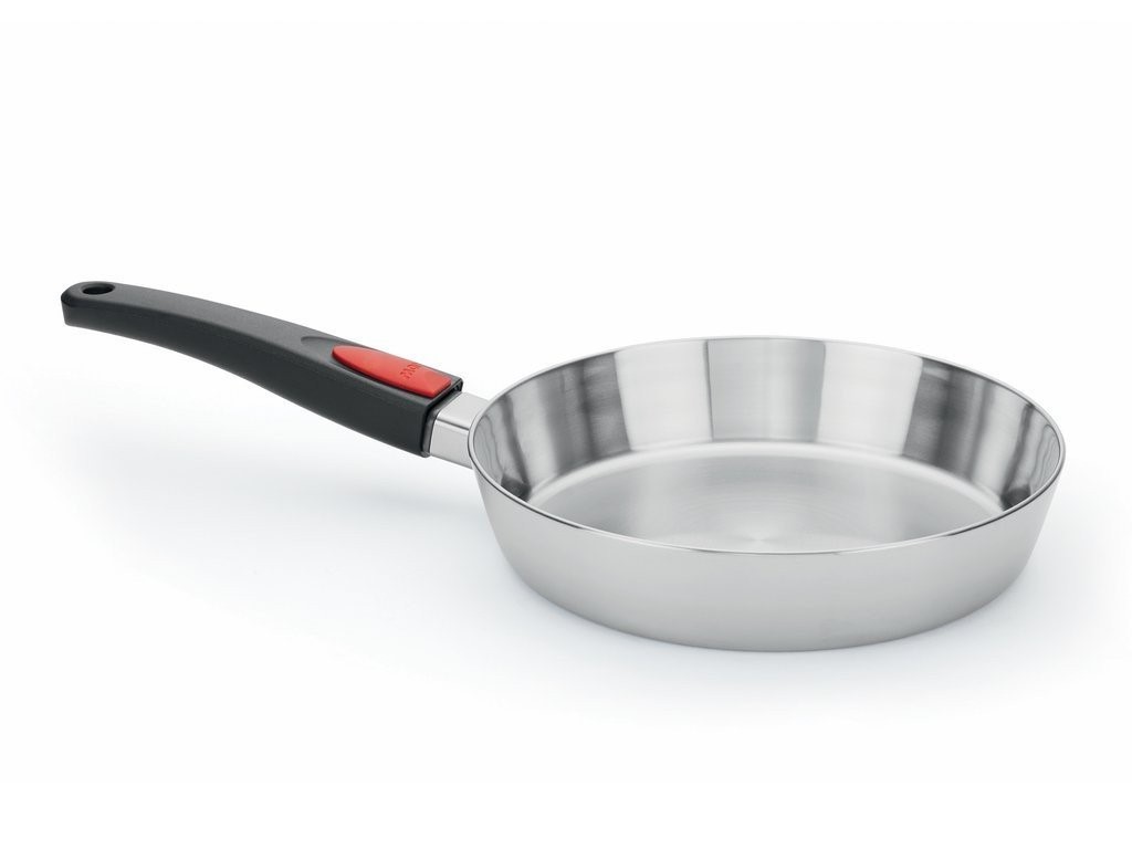 Koekenpan CONCEPT PRO 28 cm, voor inductie, afneembare handvat, roestvrij staal, WOLL