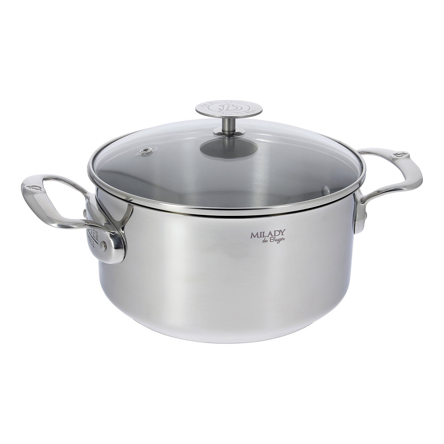 Pan MILADY 20 cm, gepolijst roestvrij staal, de Buyer