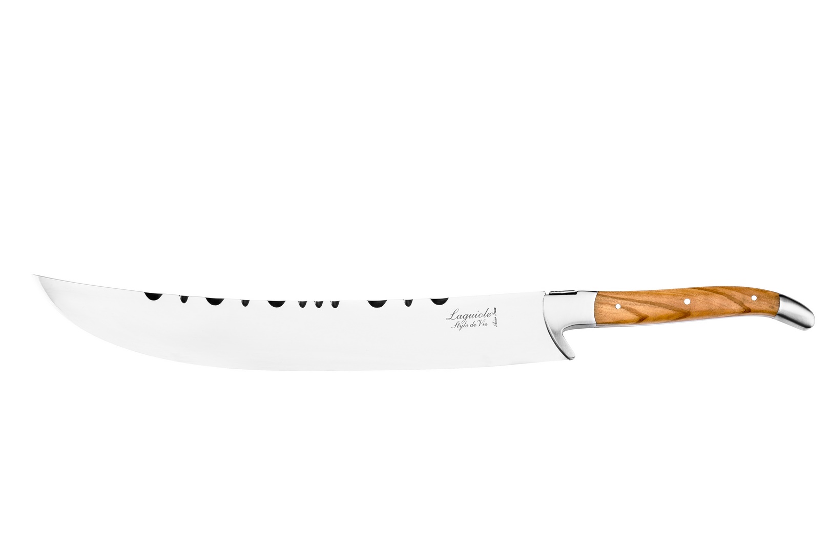 Sabreersabel LUXURY 30 cm, olijfkleurig handvat, Laguiole