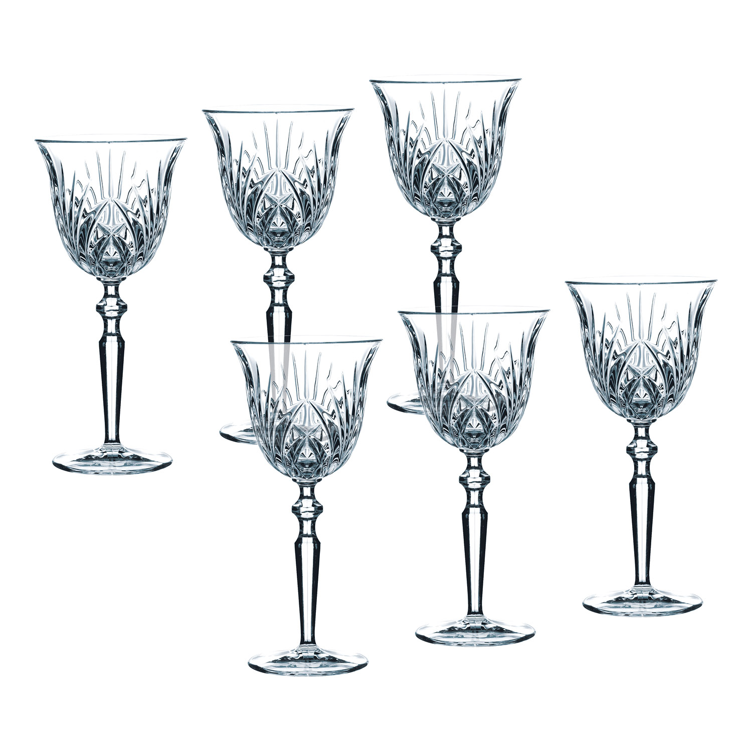 Rode wijnglas PALAIS RED WINE GOBLET 230 ml, set van 6 stuks, Nachtmann