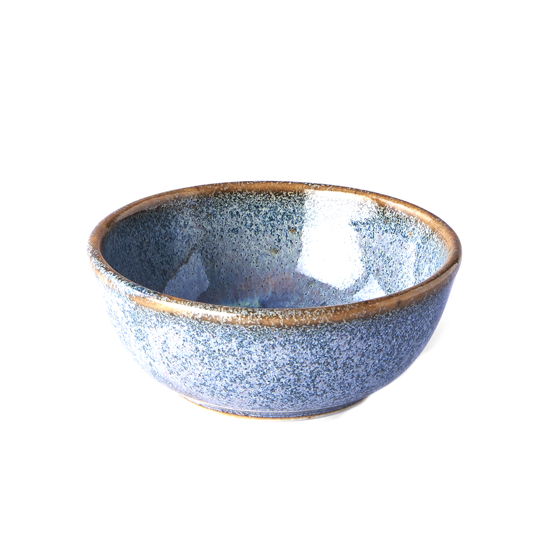 Opdienchaal STEEL GREY 8,5 cm, 100 ml, blauw, keramiek, MIJ