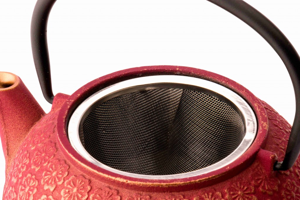 Theepot met theekopjes (set) SHANGHAI, 3-delig, 600 ml, rood, Bredemeijer