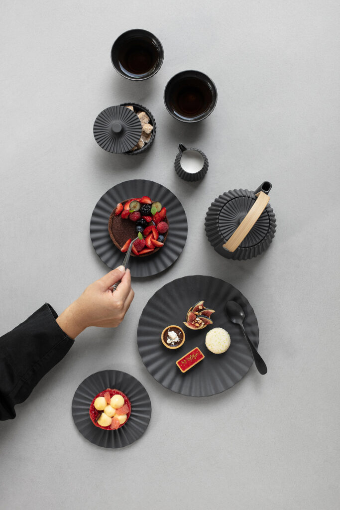 Dessertbord PEKEO 21 cm, zwart, REVOL