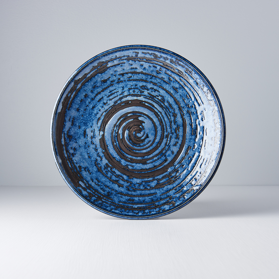 Dineerbord COPPER SWIRL 25 cm, MIJ