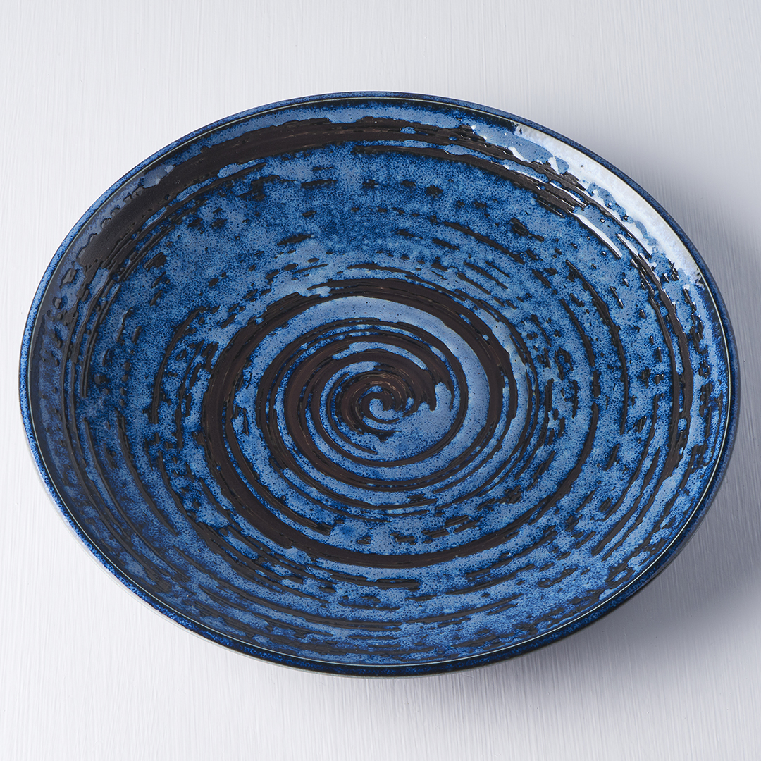 Dineerbord COPPER SWIRL 25 cm, MIJ