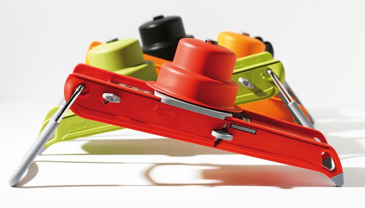 Mandoline SWING PLUS, rood, de Buyer