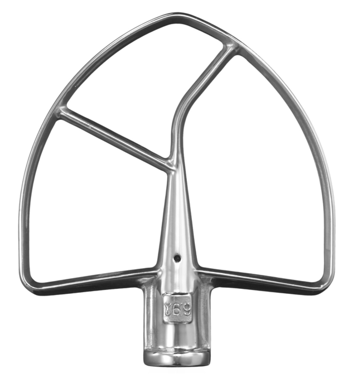 Platte menghaak voor keukenmachine, roestvrij staal, KitchenAid