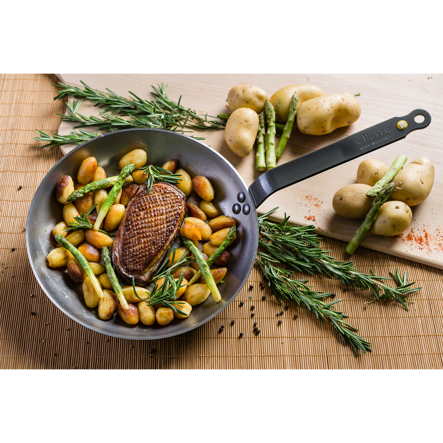 Steakpan MINERAL B 28 cm, staal, de Buyer
